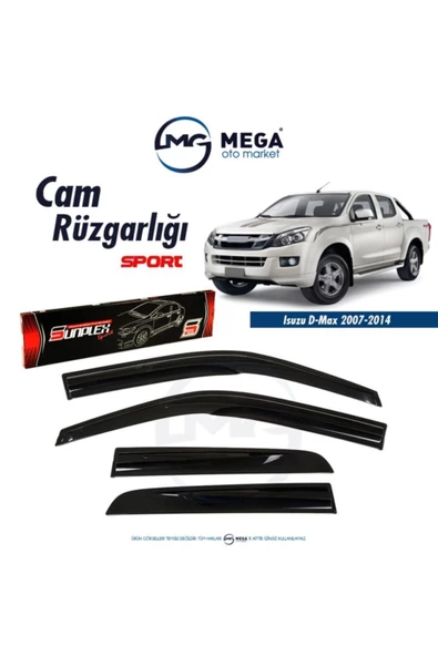 Isuzu D-max 2007-2014 Cam Rüzgarlık Mugen Tip
