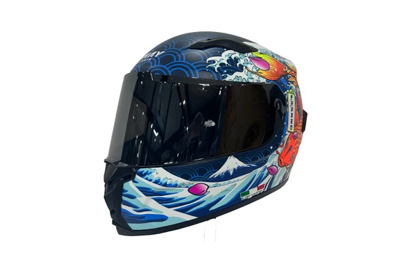Sway 820 Full Face Aynalı Vizör Kapalı Motosiklet Kaskı 2XL Beden Dakar 5 - 2