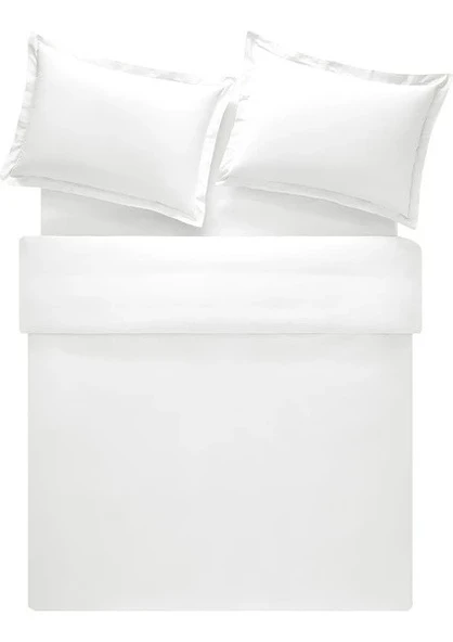 Puffy Naturalis Çift Kişilik Ranforce Yıkamalı Nevresim Takımı - Beyaz - 4