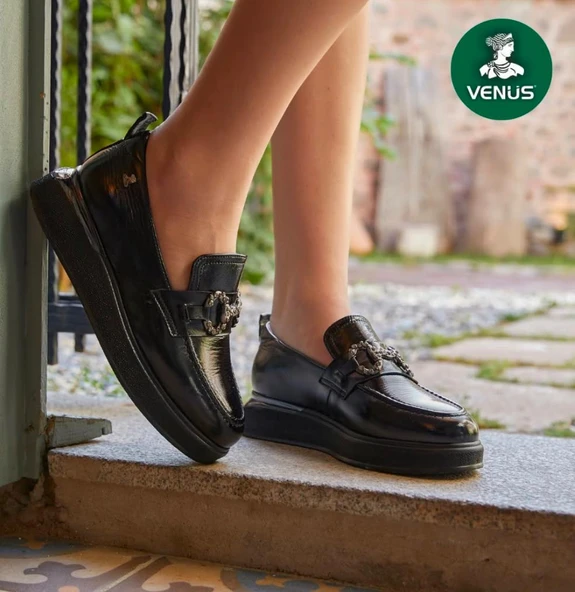 Venüs Earth Hakiki Deri Comfort Casual Oxford Ortopedik Kadın Ayakkabı - 3