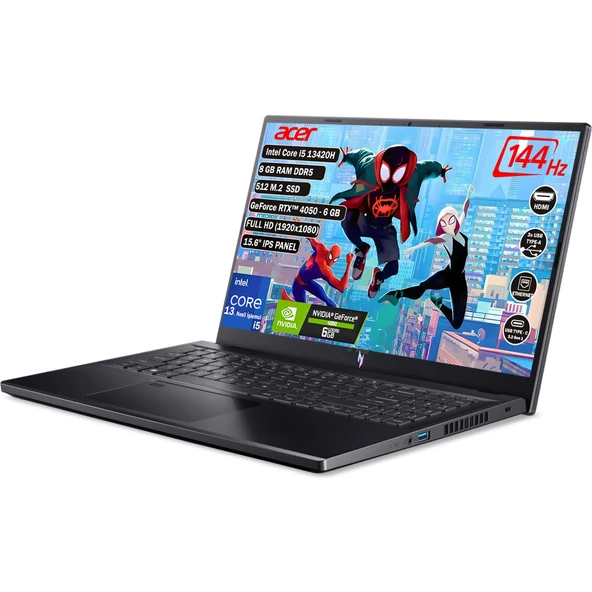 Nitro V 15  NH.QNBEY.001 Intel Core i5 13420H 8 GB 512 GB SSD Rtx 4050 6 GB Freedos 15.6" FHD IPS Notebook - 3