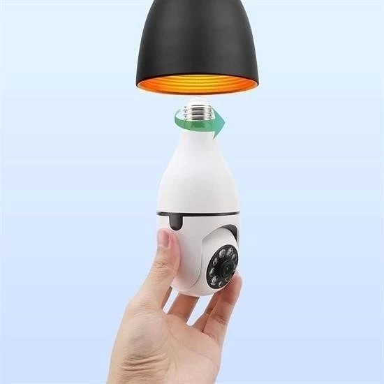 Wifi 360 Panoramik Ampul Kamera Gece Görüş Ses Akıllı Hareket Algılayıcı - 6