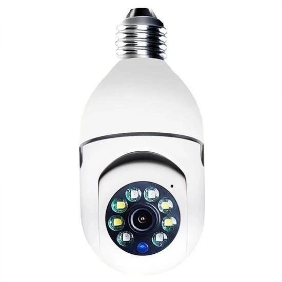 Wifi 360 Panoramik Ampul Kamera Gece Görüş Ses Akıllı Hareket Algılayıcı - 3