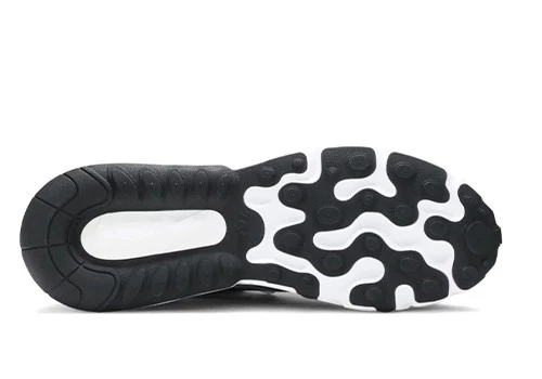 Nike Air Max 270 React White Black Metallic Pewter - Resim 5