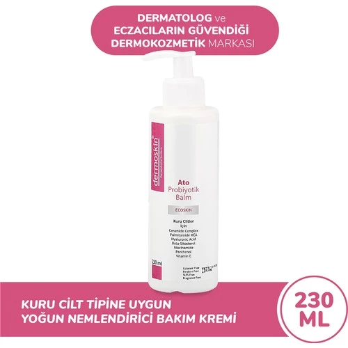 Dermoskin Ato Probiyotik Balm Kuru Ciltler İçin 230 Ml