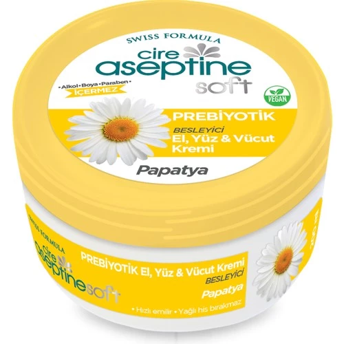 Cire Aseptine Soft Papatya Nemlendirici Bakım Krem 200 Ml