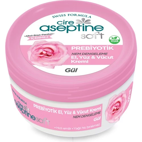 Cire Aseptine Soft Gül Nemlendirici Bakım Krem 100 Ml