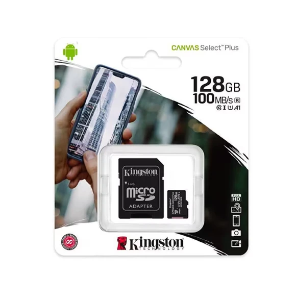 Kingston 128 Gb SDCS2 Micro Sd CL10 100Mb,s Hafıza