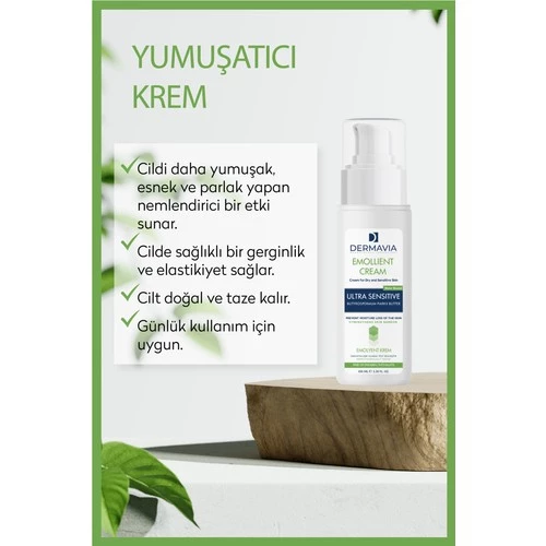 Dermavia Kuru Ve Hassas Ciltler Için Emolyent Krem 100 Ml