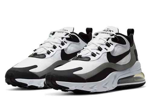 Nike Air Max 270 React White Black Metallic Pewter - 3