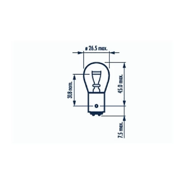 Narva CJ 17881 12V 21/4W 1016 Y.T. Ampul - 2