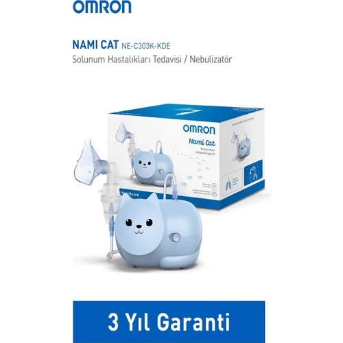 Omron Nami Cat Çocuklara Uygun Kompresörlü Nebulizatör