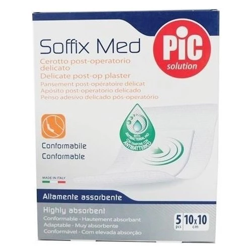 Pic Solution Pic Soffixmed Yoğun Emici Pedli Steril Yara Örtüsü 10Cmx10Cm 5'Li