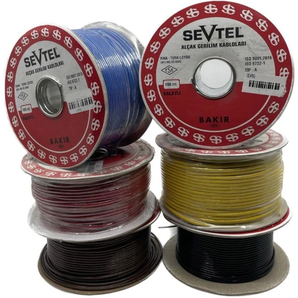 Sevtel Taşıt Kablosu 5 Mm2 Alçak Gerilim Kalaylı 1 Mt - 2400 Beyaz