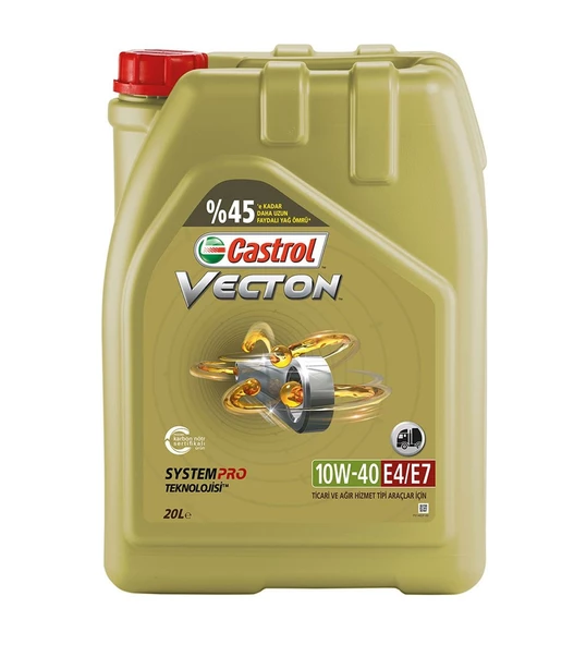 CASTROL VECTON LONG DRAİN 10W40 E4/E7 20 LİTRE