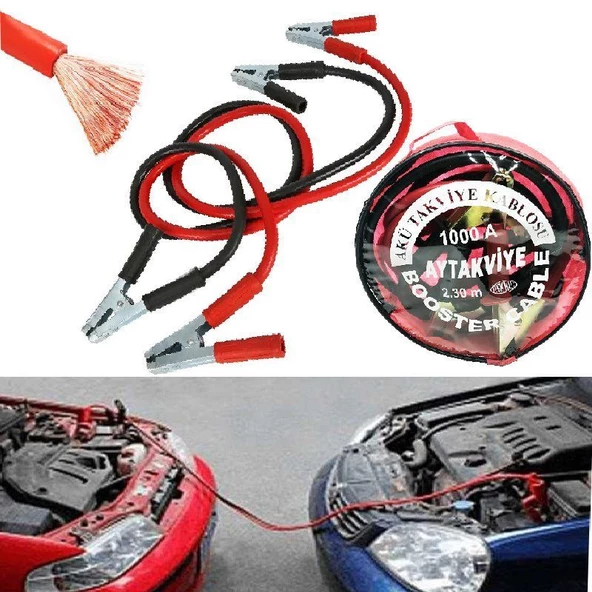 Profesyonel Akü Takviye Kablosu 1000 Amp - 26087SVTTK35 - 3