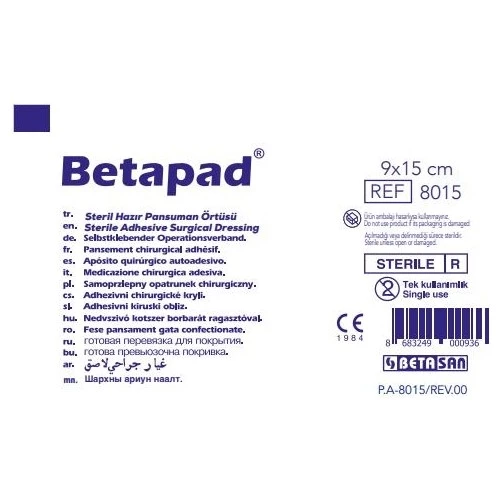 Betasan Betapad Hazır Pansuman Örtüsü 9Cm X 15Cm 8015