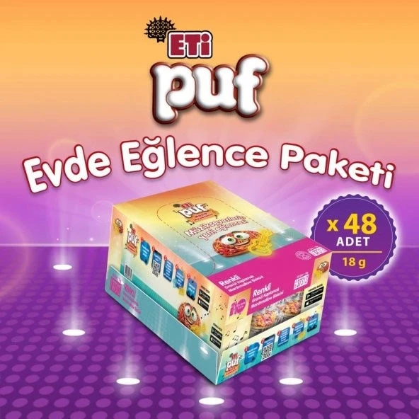 Eti Puf 18 Gr Renklı Paket 48li - 1