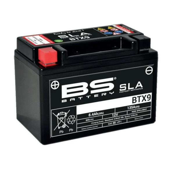 Bs Btx9 Sla 1996-1999 Suzuki GSX-R 750 Srad Uyumlu Akü Jel Akü