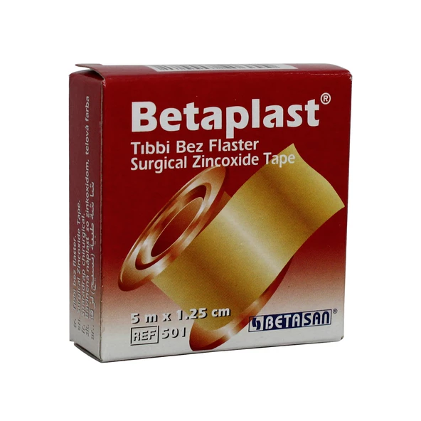 Betasan Betaplast Tıbbi Bez Flaster 5Mx1,25Cm