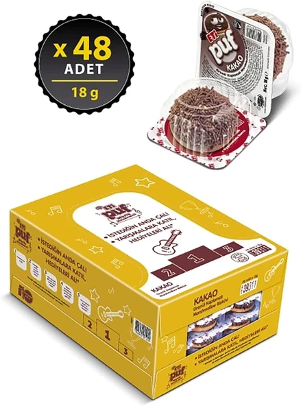 Eti Puf 18 Gr Kakaolu Paket 48li - 1