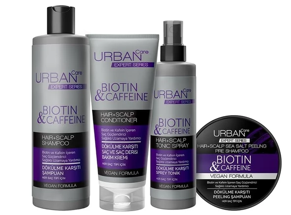 Urban Care Expert Biotin Ve Kafein Dök.Karş. Saç Bakım Seti 4lü