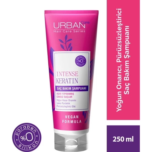 Urban Care Intense Keratin Aşırı Yıpranmış Saçlara Özel Saç Bakım Şampuanı 250 Ml - Vegan