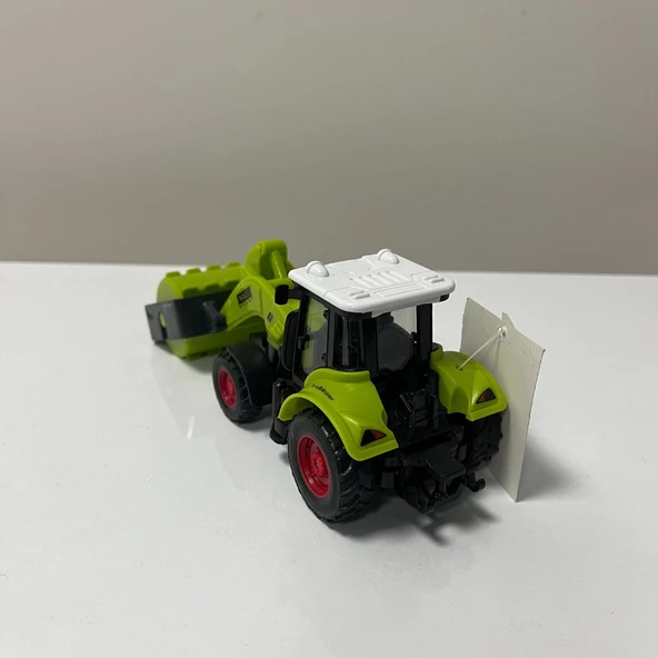 Traktör Yeşil Renk Titreşimli Yol Silindiri 1:55 Ölçekli - Mavi Su Dünyası - 3