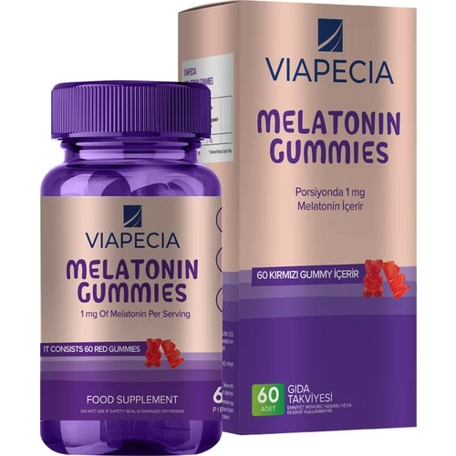 Vıapecıa Melatonın 1Mg Gummıes 60 Tablet