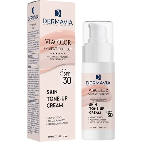 Dermavia Viacolor Pigment Correct Spf +30 Cilt Tonlama Kremi Gün Boyu Etkili