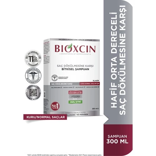 Bioxcin Genesis Kuru Ve Normal Saçlar İçin Dökülme Karşıtı Şampuan 300 Ml