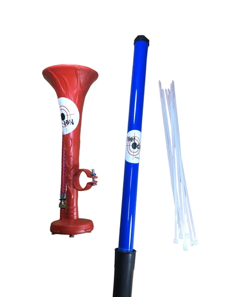 Yüksek Desibelli Havalı Pompa Bisiklet Kornası Havalı Kamyon Kornası (Mavi-Kırmızı) - 5