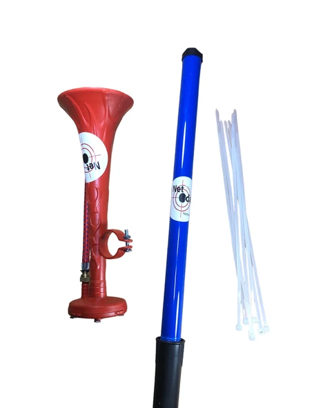 Yüksek Desibelli Havalı Pompa Bisiklet Kornası Havalı Kamyon Kornası (Mavi-Kırmızı) - 4