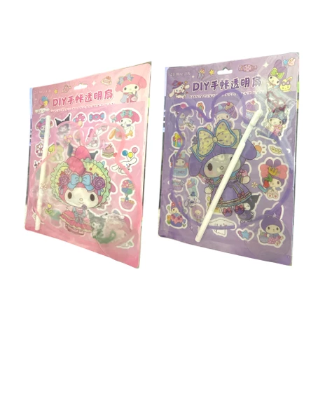 Maxx SZ-299 Sanrio Kuromi & Mymelody Sticker Ve Yelpaze Seti