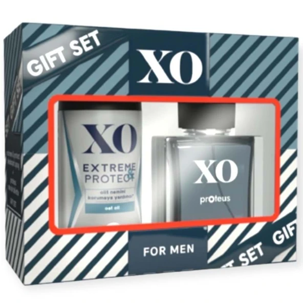 XO Parfüm Seti Protech Men Erkek 50ML EDT + 150ML Deodorant Extreme Protech ürün görseli 1