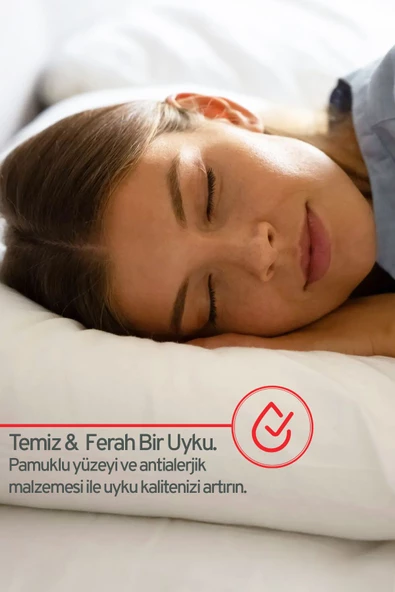 4 Adet Micro Silikon Elyaf Nonwoven Yıkanabilir Antialerjik Ev Ve Hotel Yastık 50x70cm 700 gr - 7