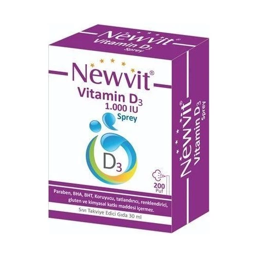 Newvit Vitamin D3 1.000 Iu Sprey - Damla 30 Ml