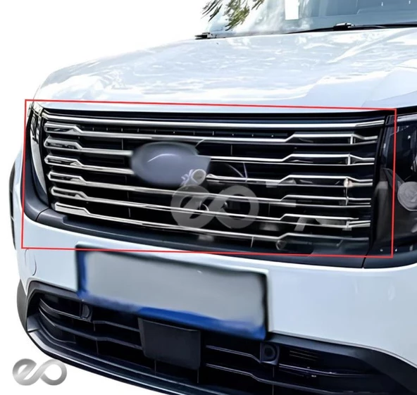 Ford Tourneo Courier Krom Ön Panjur 8 Parça 2024 Üzeri Paslanmaz Çelik - Resim 4