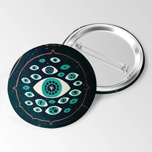 Rozet,sembol desenli rozet,3 adet metal rozet - 6