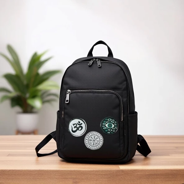 Rozet,sembol desenli rozet,3 adet metal rozet - 7