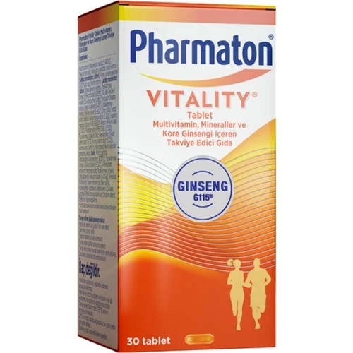 Pharmaton Vitality 30 Tablet - Ginseng G115, Multivitamin Ve Mineraller