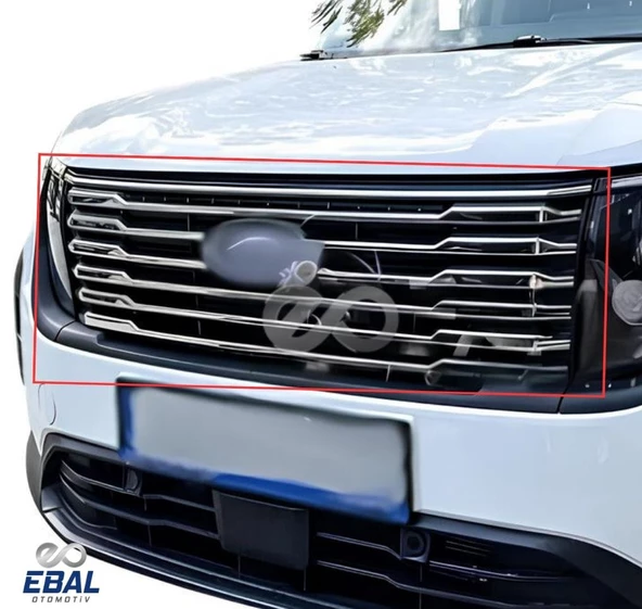 Ford Tourneo Courier Krom Ön Panjur 8 Parça 2024 Üzeri Paslanmaz Çelik - Resim 2