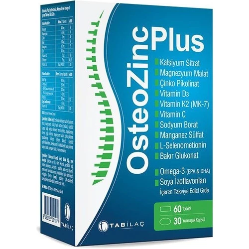 Osteozınc Plus 30 Yumusak Kapsul 60 Tablet