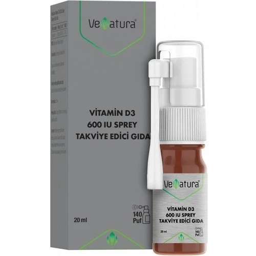 Venatura Vitamin D3 600 Iu Sprey 20 Ml