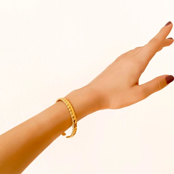 BZ Altın Kaplama Adana Burması Kelepçe BLZ-320 - 2