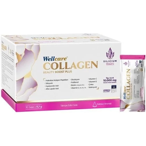 Wellcare Collagen Beauty Boost Plus Karpıuz Nane Aromalı 30 X 40 Ml Tüp