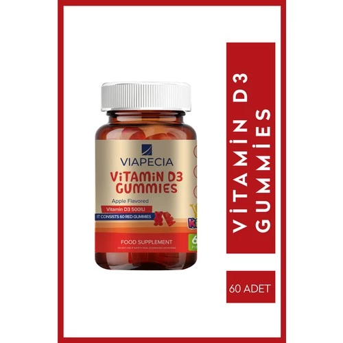 Viapecia Vitamin D3 Gummies 60 Adet