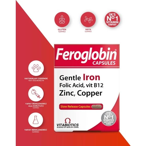 Vitabiotics Feroglobin 30 Kapsül