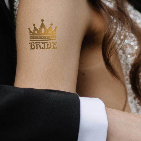 Team Bride 20 Adet Tattoo Gold - Gelin Takımı Set Geçici Dövme - 2