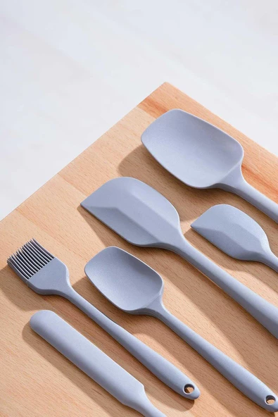 Acar 400 Handy Silikon 6 Lı Spatula Set Gri - 2